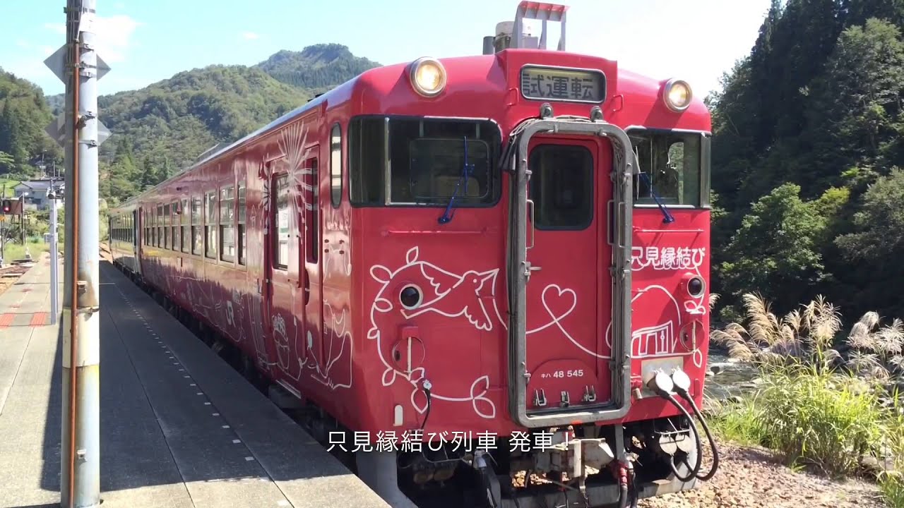 只見線ラッピング列車キハ48 545「只見縁結び列車」キハ48 1533新潟色