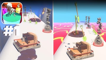 Fossil Rush 3D - New Release - Hyper Casual -  Gameplay Walkthrough (iOS & Android)