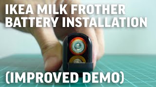 Ikea milk frother battery installation (Ikea Produkt handheld