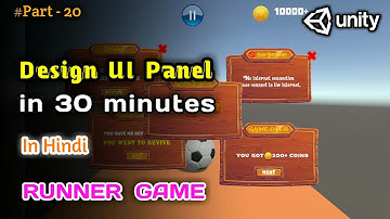 Design Responsive UI Panel in Unity | Best Method for design GUI panel in Unity Hub(part - 20)