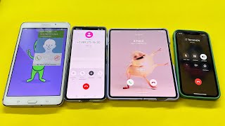 Incoming Call  Samsung Tab 4/Z Fold3/Iphone 11/OPPO Find N2