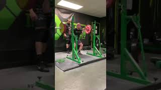 High Bar Squat, No Belt, No Sleeves - 200 kg (441 lb) x 7