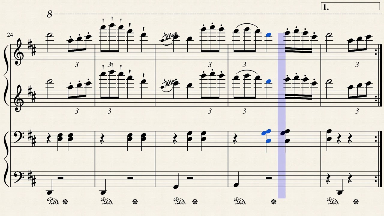 Sheet] Happy Birthday Sad Version Piano PDF, Hợp âm Piano, Mp4/midi