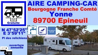 89 Aire camping-car Epineuil Hello!camping-car