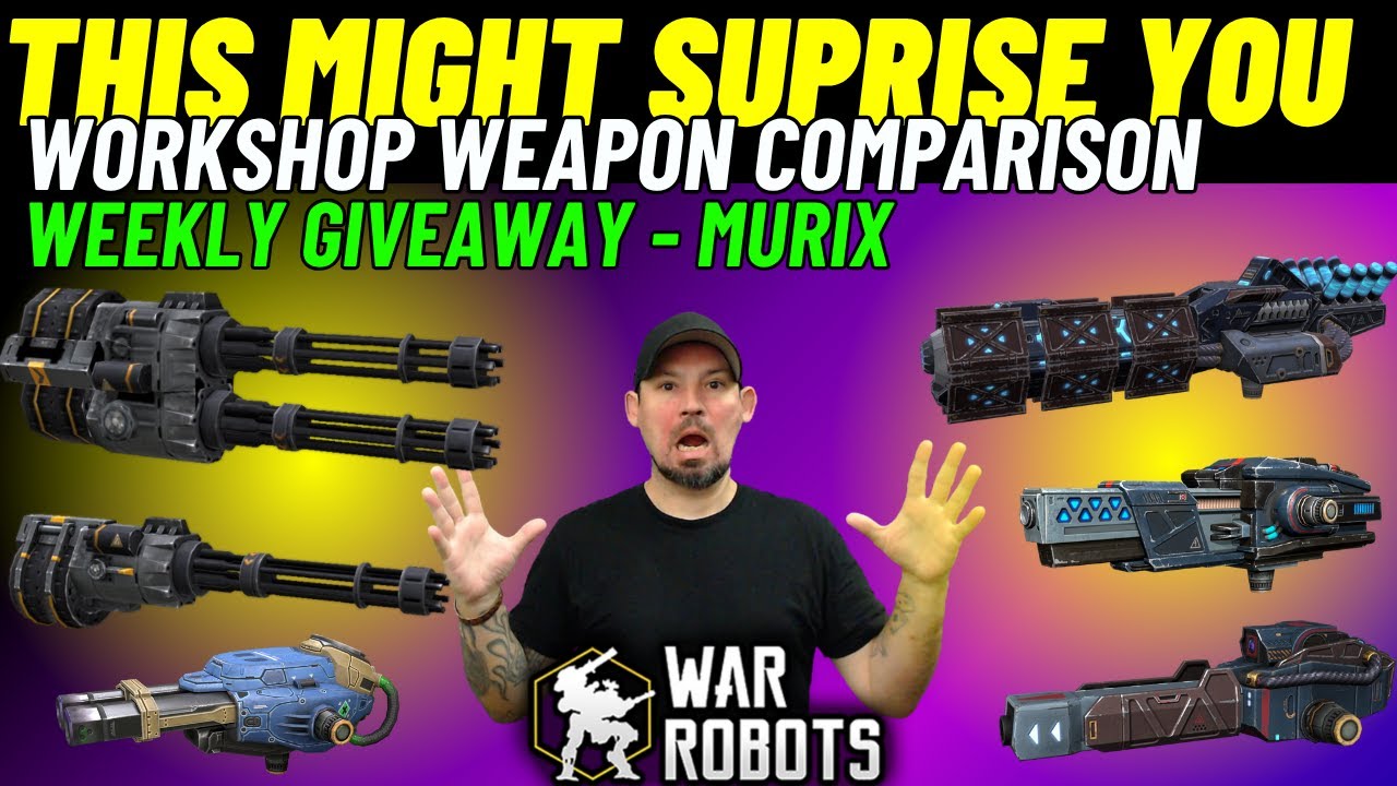 war robots weapon comparison and giveaway