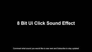 8 Bit Ui Click Sound Effect