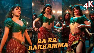 Jacqueline Fernandez Hot Item Song 4K 60Fps Ra Ra Rakkamma Jacqueline Hot Songs New Item Song