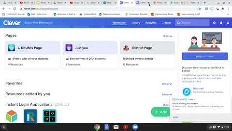 CLEVER Login for Prodigy, XtraMath, Quill, IReady