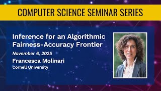 Inference for an Algorithmic Fairness-Accuracy Frontier – Francesca Molinari
