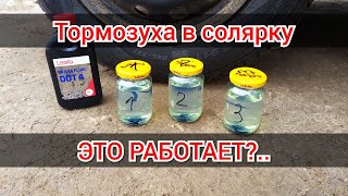 Необходима ли тормозная жидкость в дизельное топливо зимой?