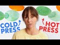 Differences between cold press and hot press watercolor paper...