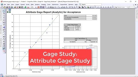 Gage Study: Attribute Gage Study