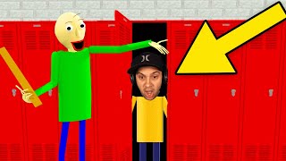 Hiding From BALDI Using 500IQ Tactics! | Baldi's Basics