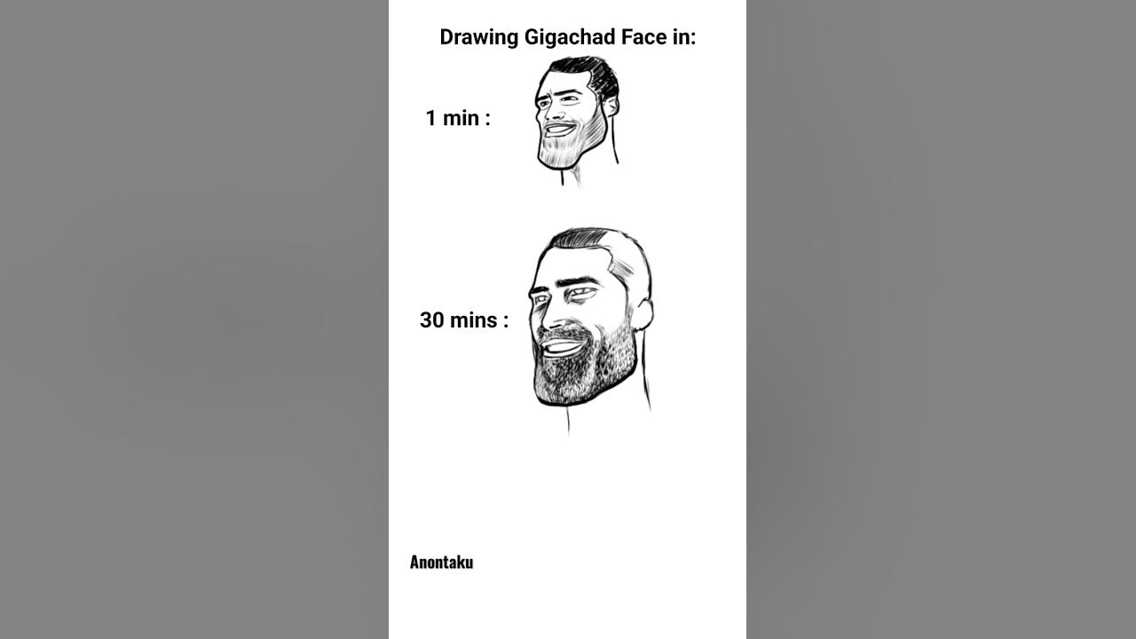 How to draw GigaChad Face in 10 SECONDS #ibispaintx #gigachad #sigma #sigmarules #howtodraw #