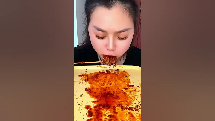 This experience eating meatballs enoki mushrooms flavor spicy yummy asmr mukbang