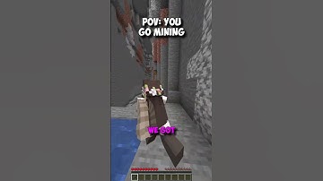 POV: You Go Mining in Minecraft #shorts