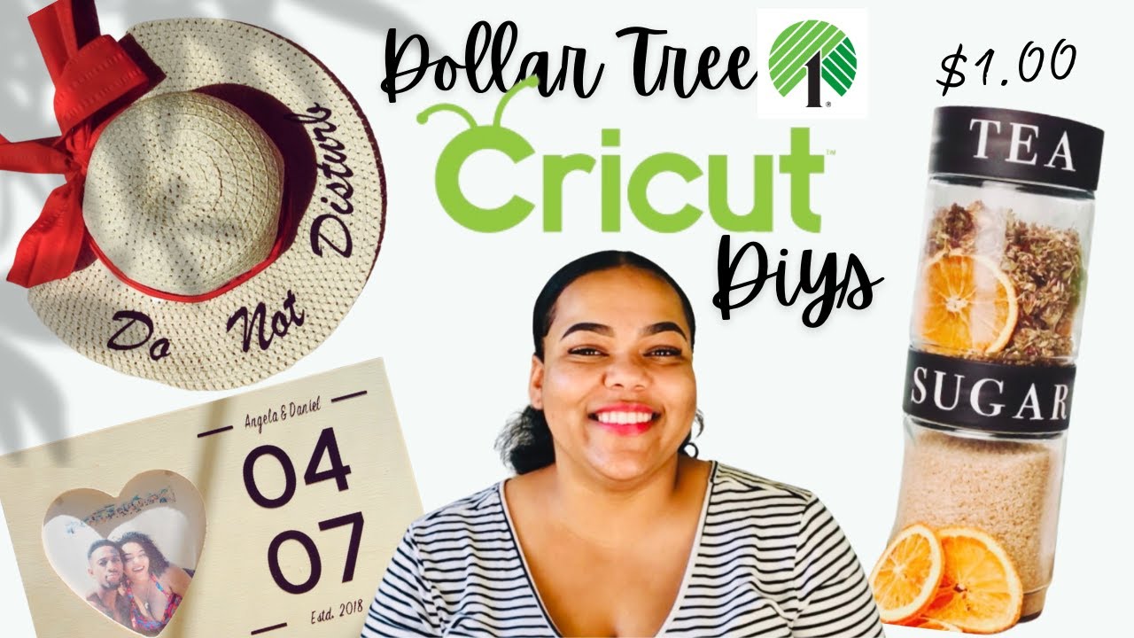 DOLLAR TREE CRICUT DIYS FOR YOUR HOME NO MAT! EASY & BEGINNER