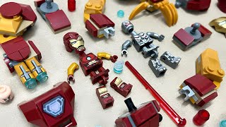 Lego Iron Man Mark 43 Mech Armor Vs Ultron | Minifigures Lego Unofficial