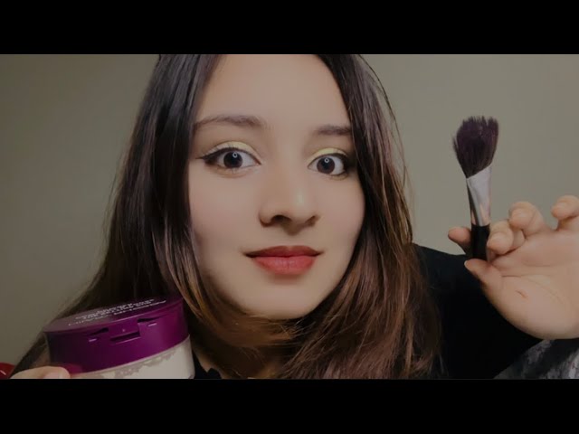 (ASMR) Bestie tries makeup on you 💄💋(Mouth sounds)