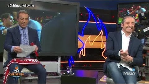 Josep Pedrerol LE DEJA PRESENTAR a CRISTÓBAL SORIA 'El Chiringuito' tras el PASE DEL SEVILLA