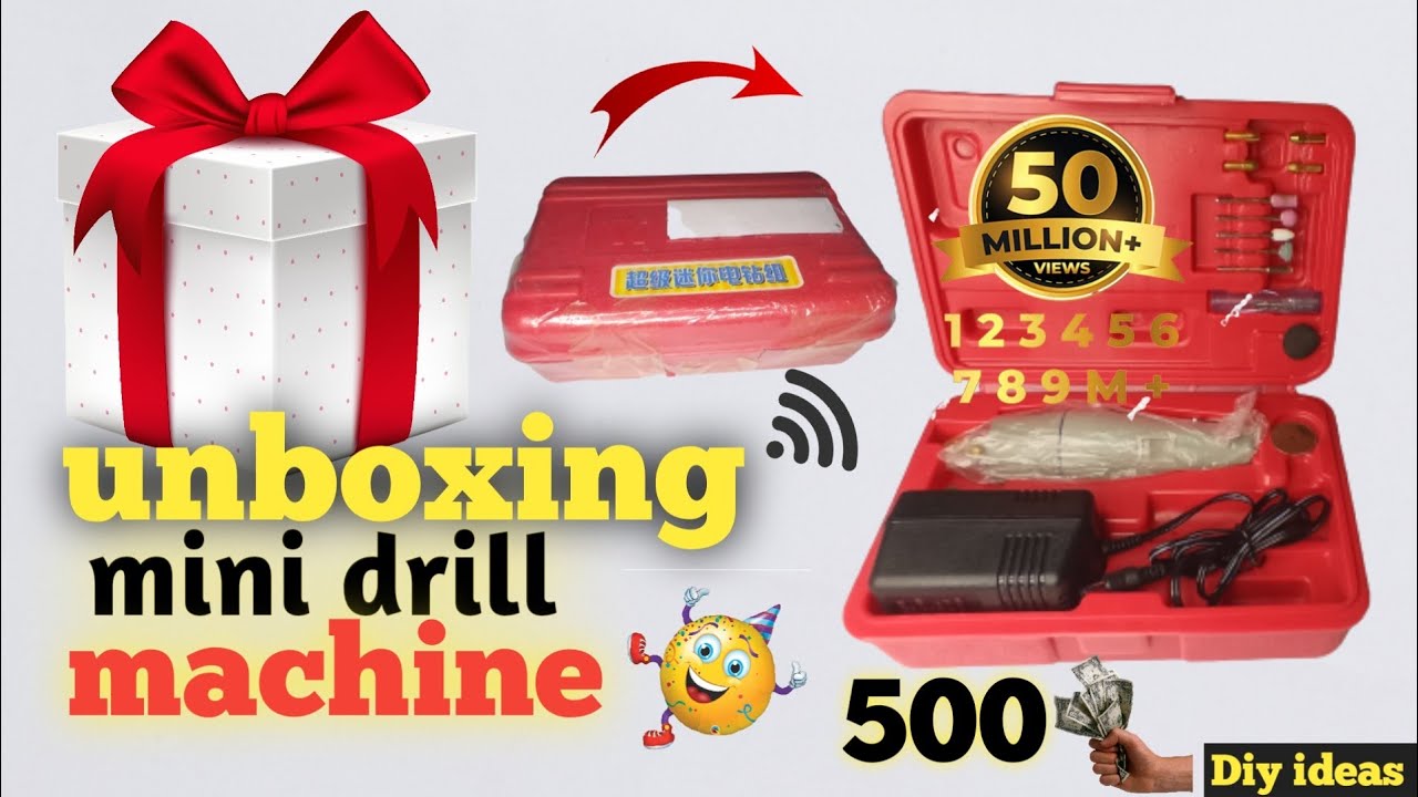 Unboxing mini drill machine | Diy ideas official video | science project | mini drill.....!!!!???