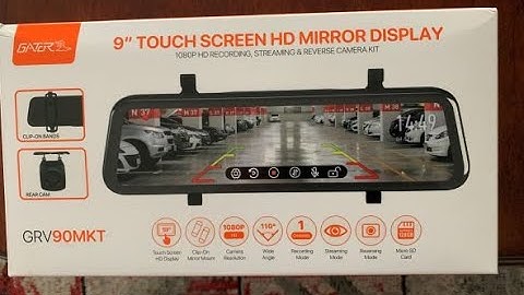 Gator GRV90MKT 9 inch touch screen mirror display reverse camera install and review