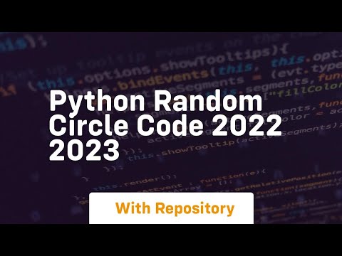 Python random circle code 2022 2023