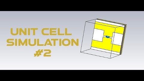 Unit cell simulation #2 using CST software Intelligent reflection surface for 6G communication