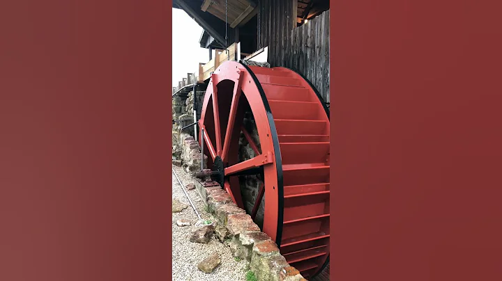 Old school power for your sawmill #sawmill #waterwheel #mill