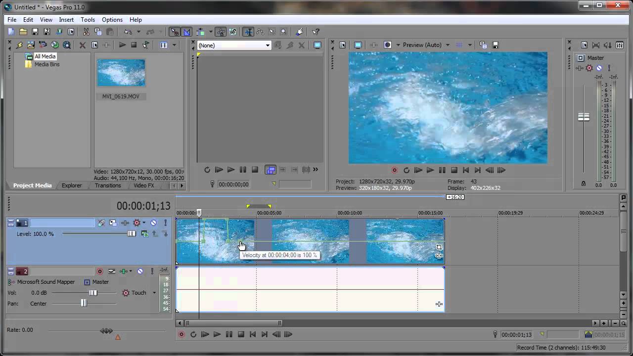 How to Change Speed in VEGAS Pro