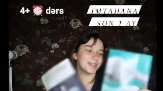 Imtahan'a son 1 ay/😭/Dərs vlog 📚//Buraxılış fənlərindən hansı vəsaitləri istifadə edirəm??//