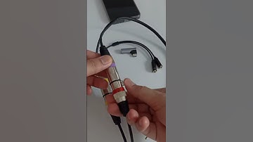 Unplug the Right and Left XLR cable connectors from the adapter after use on Android Phone #shorts
