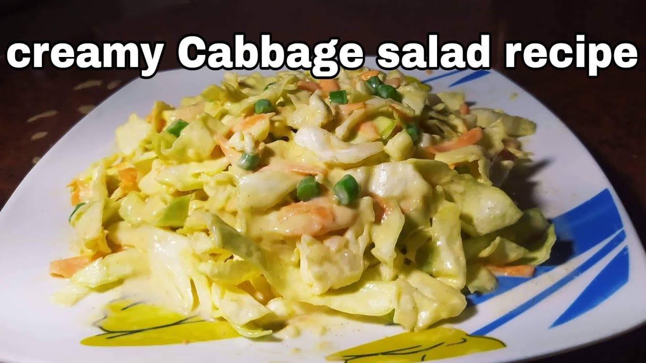HOW TO MAKE CREAMY CABBAGE SALAD HEALTHY SALAD RECIPE Ignesa's