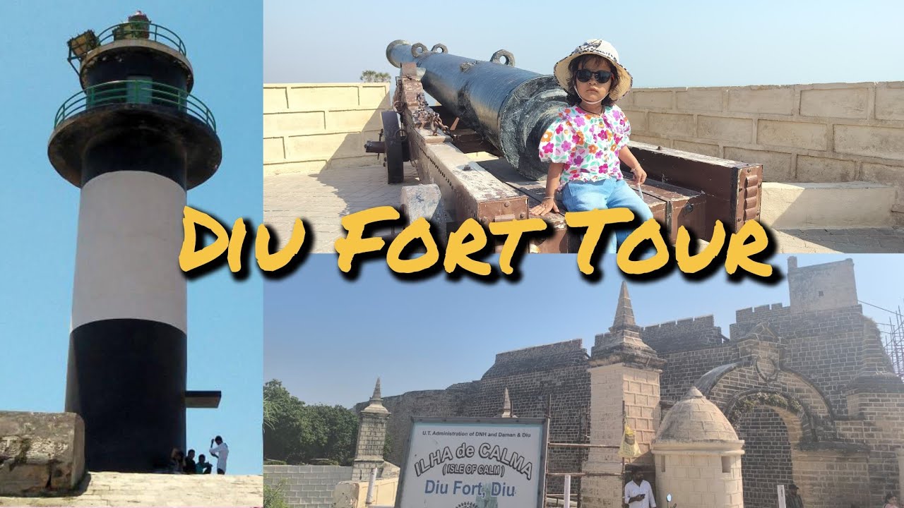 Diu Fort | Lighthouse | Diu Fort Tour In | Diu Tourist Places | दीव का किला #diu #diufort #explore 