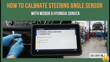 Fix ESC Light: Hyundai Sonata Steering Angle Sensor Calibration Guide (Autel Maxisys MS908)