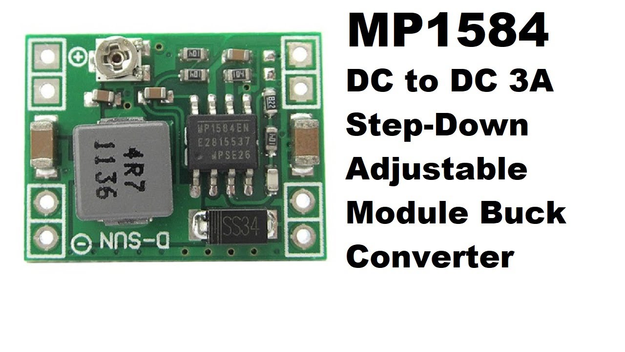 Mp1584 power step down adjustable module buck converter complete review  (Urdu/Hindi) 