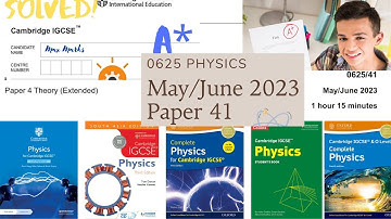 IGCSE Physics 0625 May June 2023 Paper 41