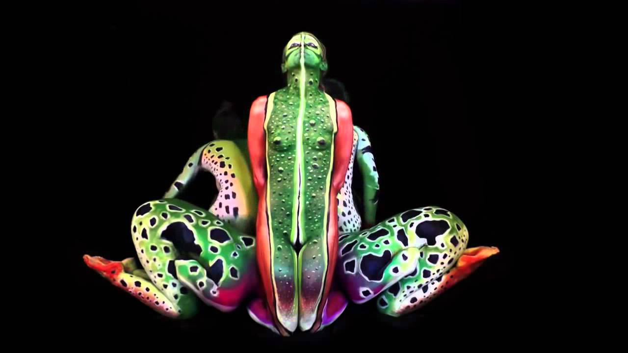 The Frog Body Painting By Johannes Sttter YouTube