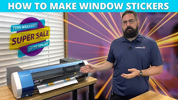 How to Make Window Stickers | Roland BN20 & Clear Static Cling