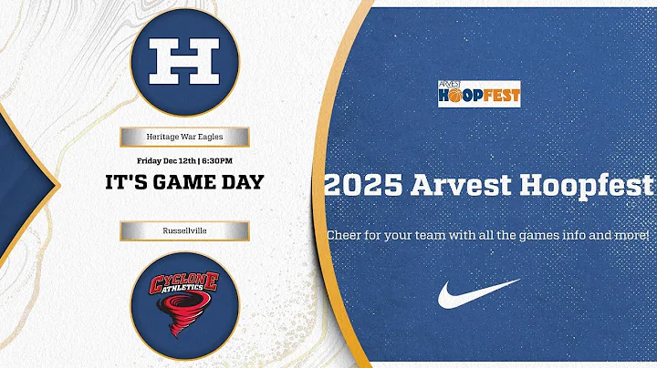 Arvest Hoopfest - Day 2 - Game 2 - Heritage War Eagles vs Russellville Cyclones