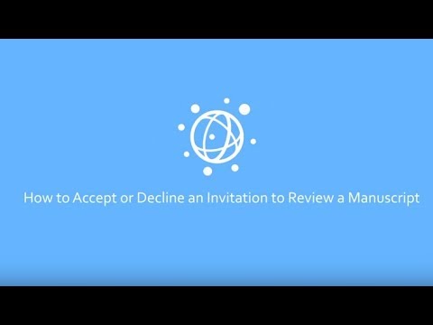 How to Accept or Decline an Invitation to Review a Manuscript at PLOS