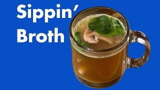 Miso Butter Broth & a Crispy Mushroom Snack