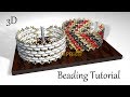 Beaded Bracelet with SuperDuo and SeedBeads. 3D Beading Tutorial