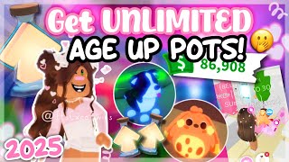 How To Get Age-Up Potions FAST in Adopt Me 2025! (In depth guide)