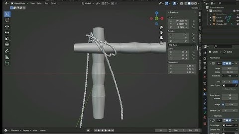 Create Rope in blender | Rope 3D model in blender #blender #3danimation #blender3d