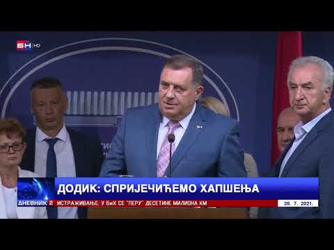 Dodik: MUP će spriječiti da SIPA hapsi građane Srpske (BN TV 2021) HD