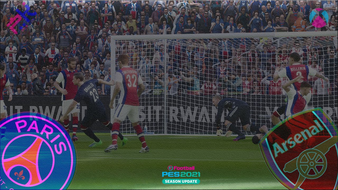 ARSENAL * PSG RETRO KITS GAMEPLAY PES 2021 XBOX ONE YouTube