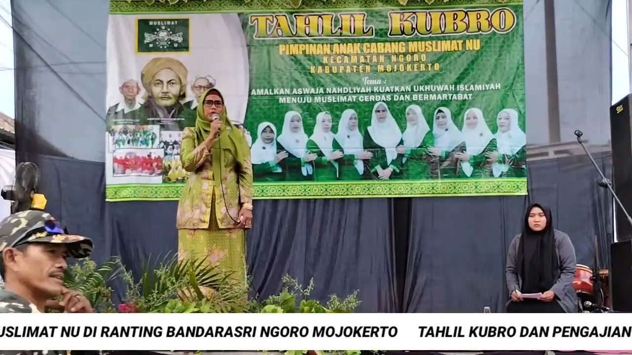 SAMBUTAN KETUA PAC MUSLIMAT NU KEC. NGORO MOJOKERTO