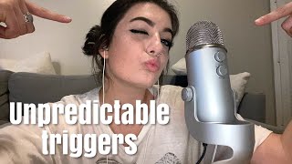 ASMR | unpredictable fast and aggressive triggers for tingles | ASMRbyJ