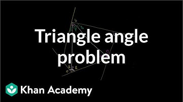 Challenging triangle angle problem | Angles and intersecting lines | Geometry | Khan Academy